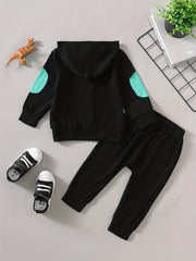 Boys Dragon Hoodie & Trousers 2pcs Suit