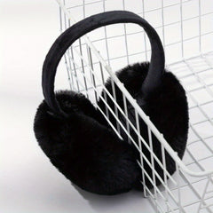 Women's Polyester Fleece Winter Earmuffs Foldable & Adjustable Hand Wash