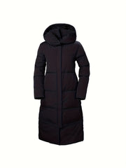 Over the Knee Puffer Hooded Jacket Waterproof Winter Warm Down Coat Women's Acti
