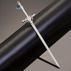 Rhinestone Sword Hair Pin Vintage Bun Holder Alloy Accessory