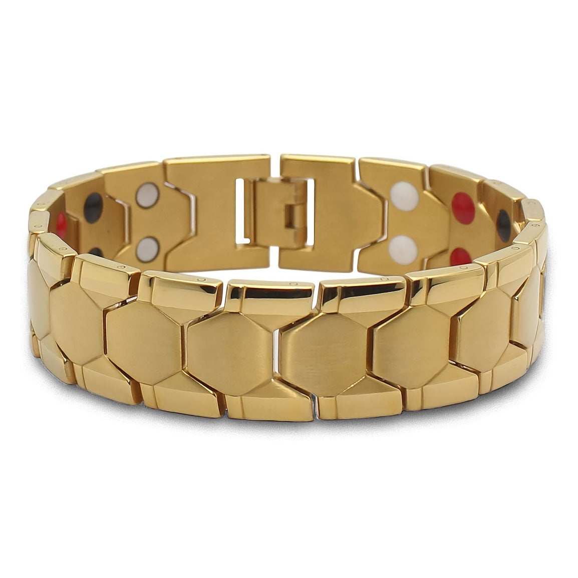 Men's Square Bracelet Germanium Stone Magnet Hand Decoration Wide Version