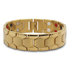 Men's Square Bracelet Germanium Stone Magnet Hand Decoration Wide Version