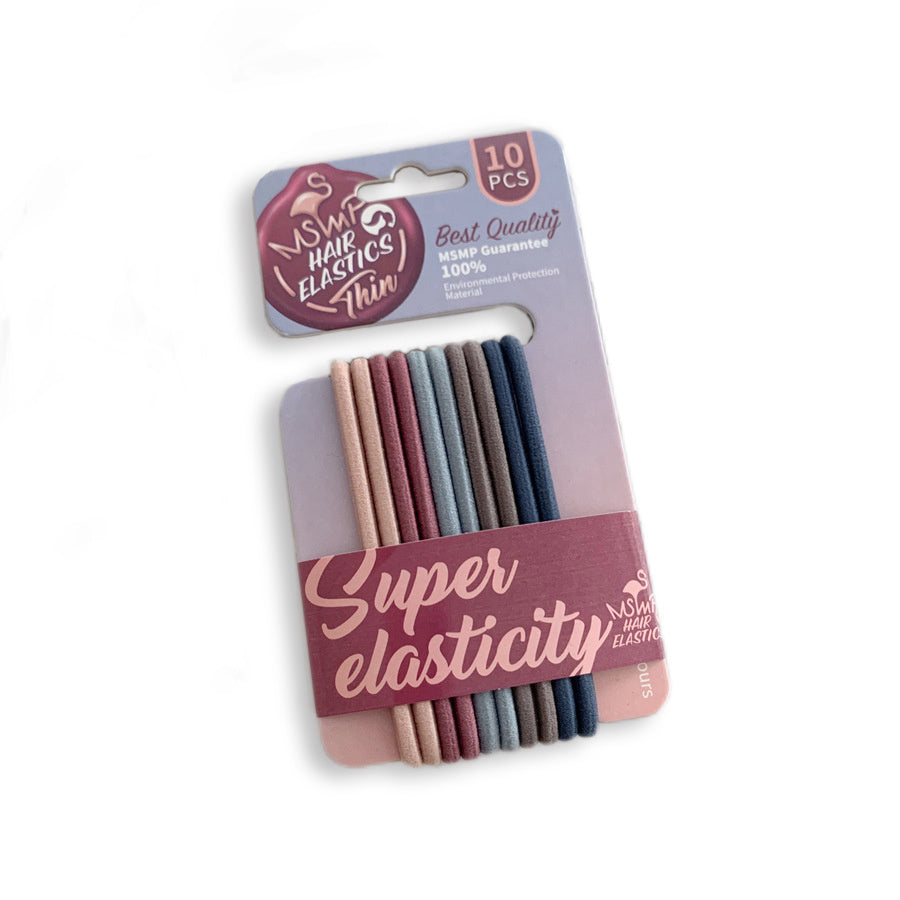 10 Pcs High Stretch Hair Band Elastic Hair Ties