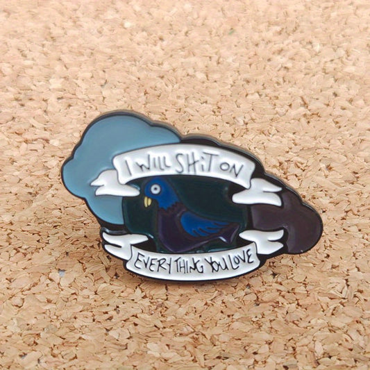 Bird Metal Brooch Animals Pin Backpack Jacket Accessories For Men