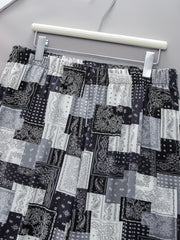 Women's Plus Paisley Print Wide Leg Pants