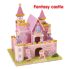 Creative 3D Model Puzzle Dream Castle DIY Toy Fun Gift Christmas Thanksgiving