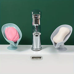 Suction Cup Soap Holder Self Draining for Bathroom Kitchen RV Sinks