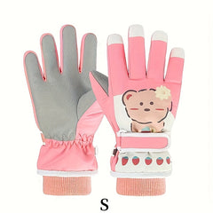 Cartoon Warm Keeping Gloves Touch Screen Skiing Gloves