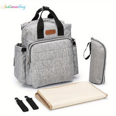 4pcs Embroidered Mommy Bag Set with Stroller Hook