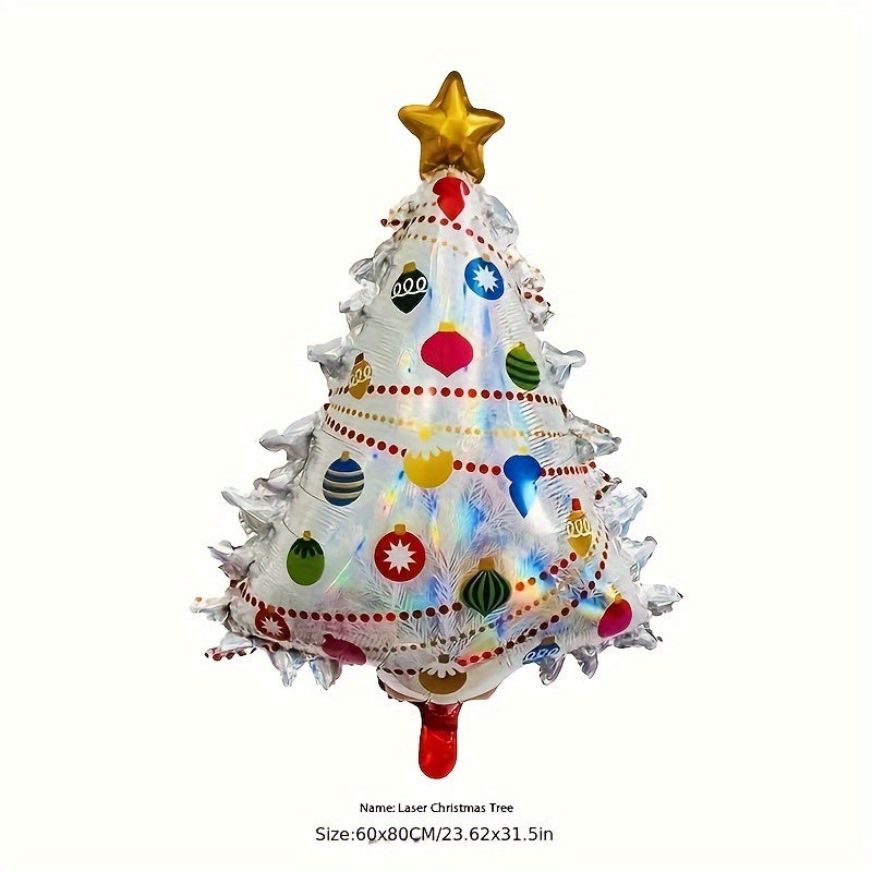 Large Christmas Santa Balloons Snowflakes Trees Party Decor