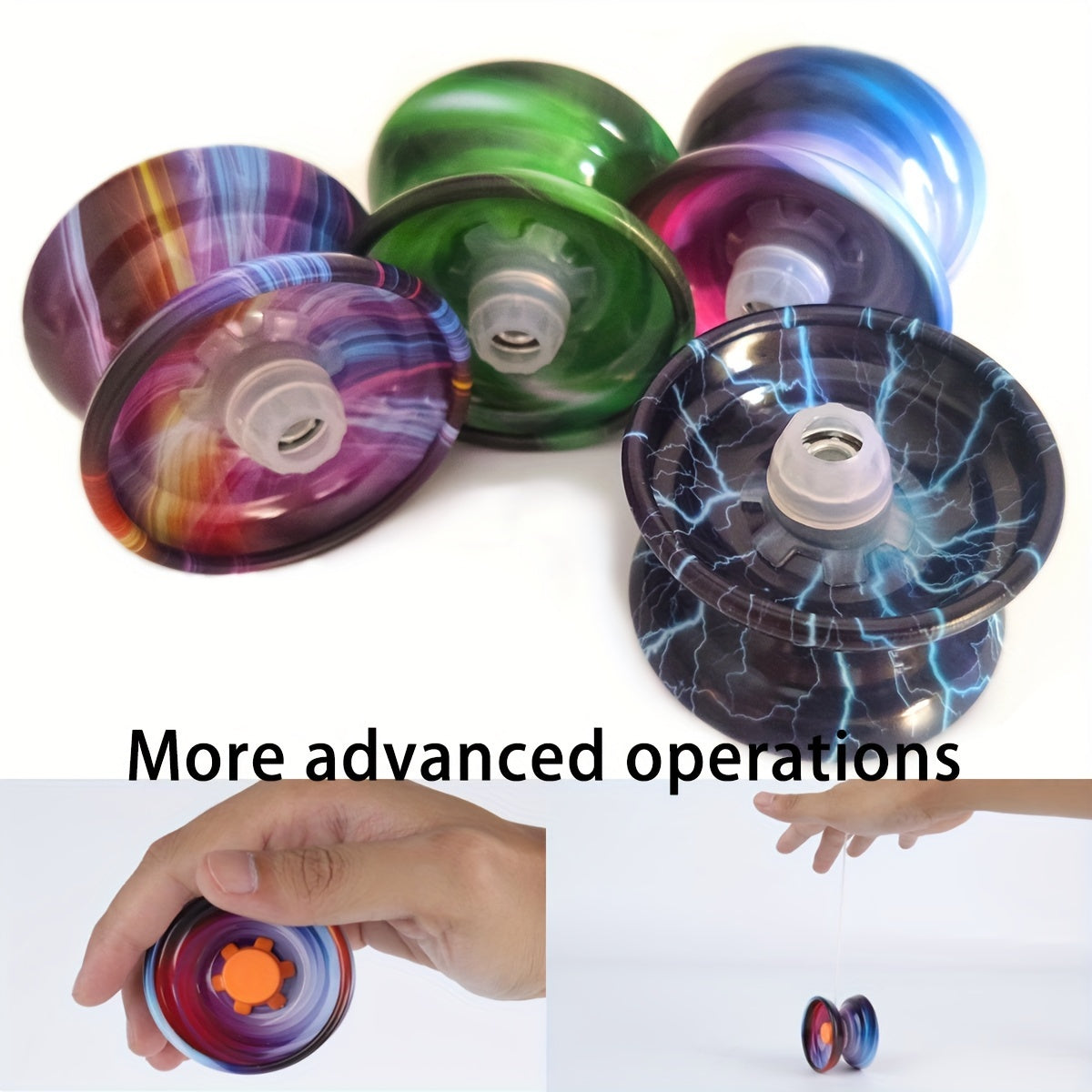 Metal Three Bearing Yoyo Ball Upgraded Triple Bearing Yoyo Dazzling Speed