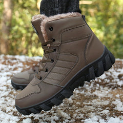 Thermal Snow Boots High Top Winter Keep Warm Flat Snow Shoes