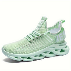 Thick Sole Shock Absorption Sneakers Lightweight Mesh Running Shoes