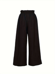  High Rise Wide Leg Trousers