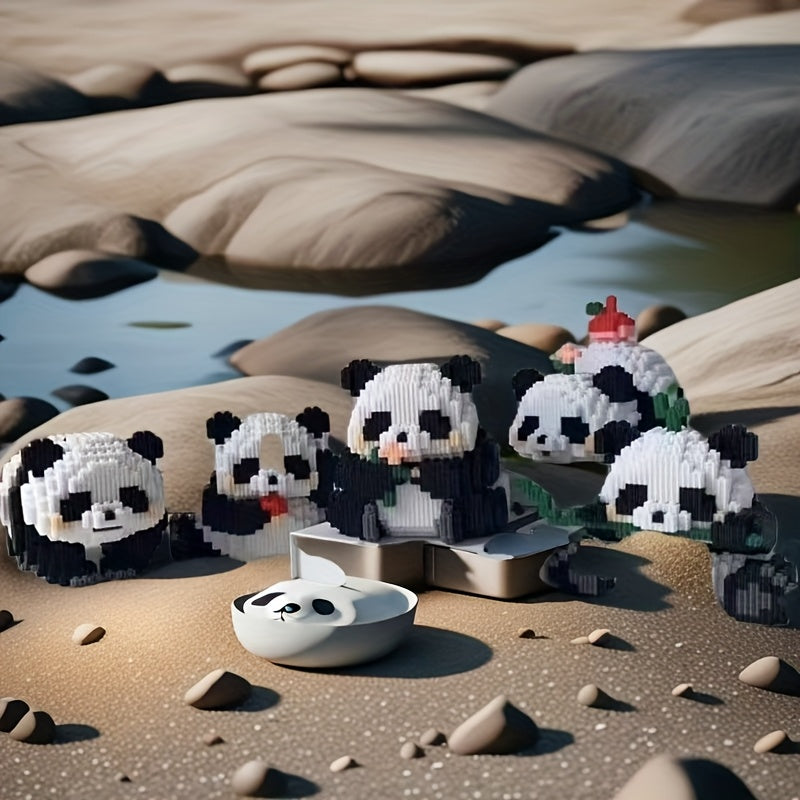 1618pcs Giant Panda Building Blocks Set - Creative Puzzle Toy for Kids