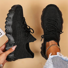 Women's Lace Up Running Shoes Comfortable Casual Sneakers