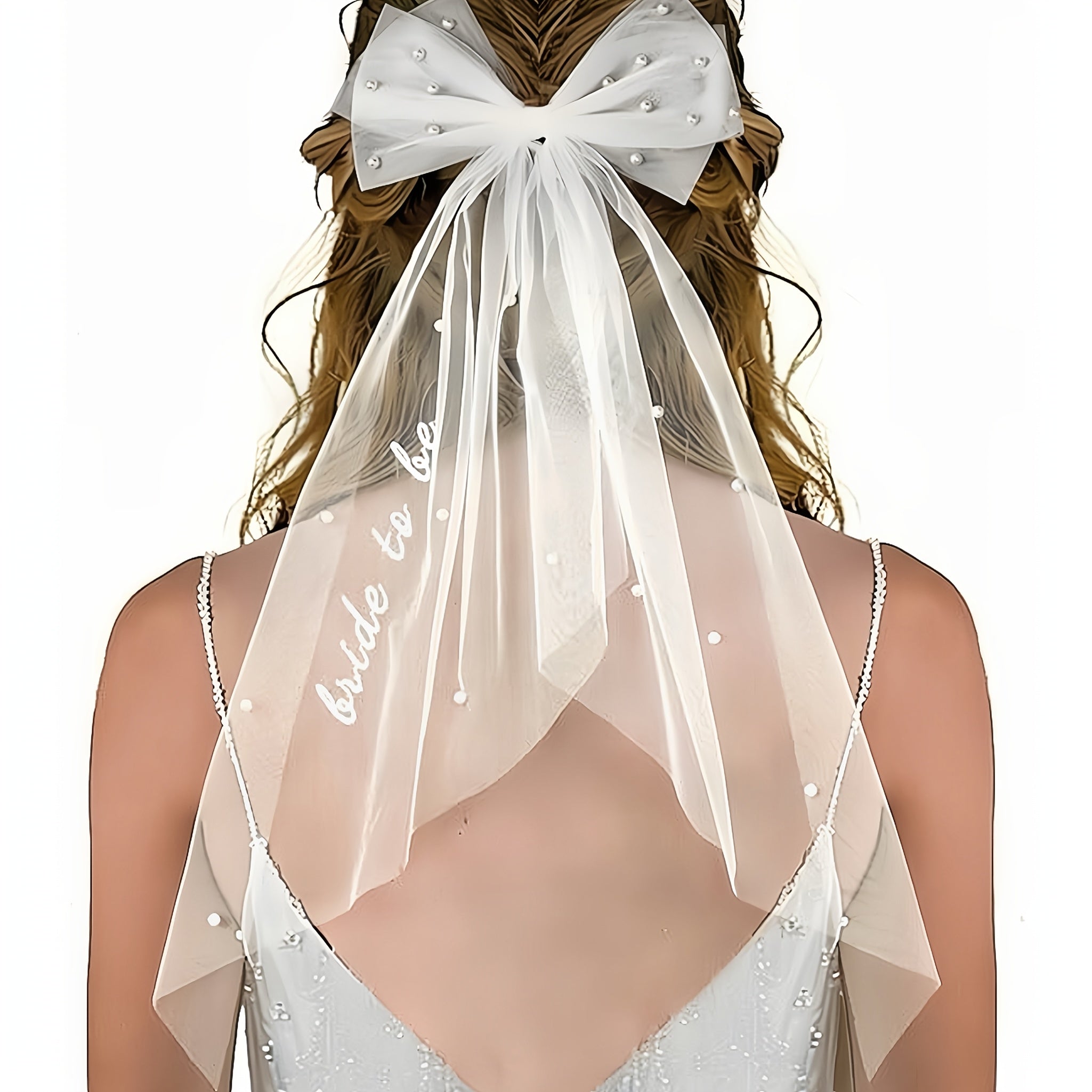 Bridal Veil Hair Clip Glamorous Wedding Hair Accessory for Brides
