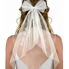 Bridal Veil Hair Clip Glamorous Wedding Hair Accessory for Brides