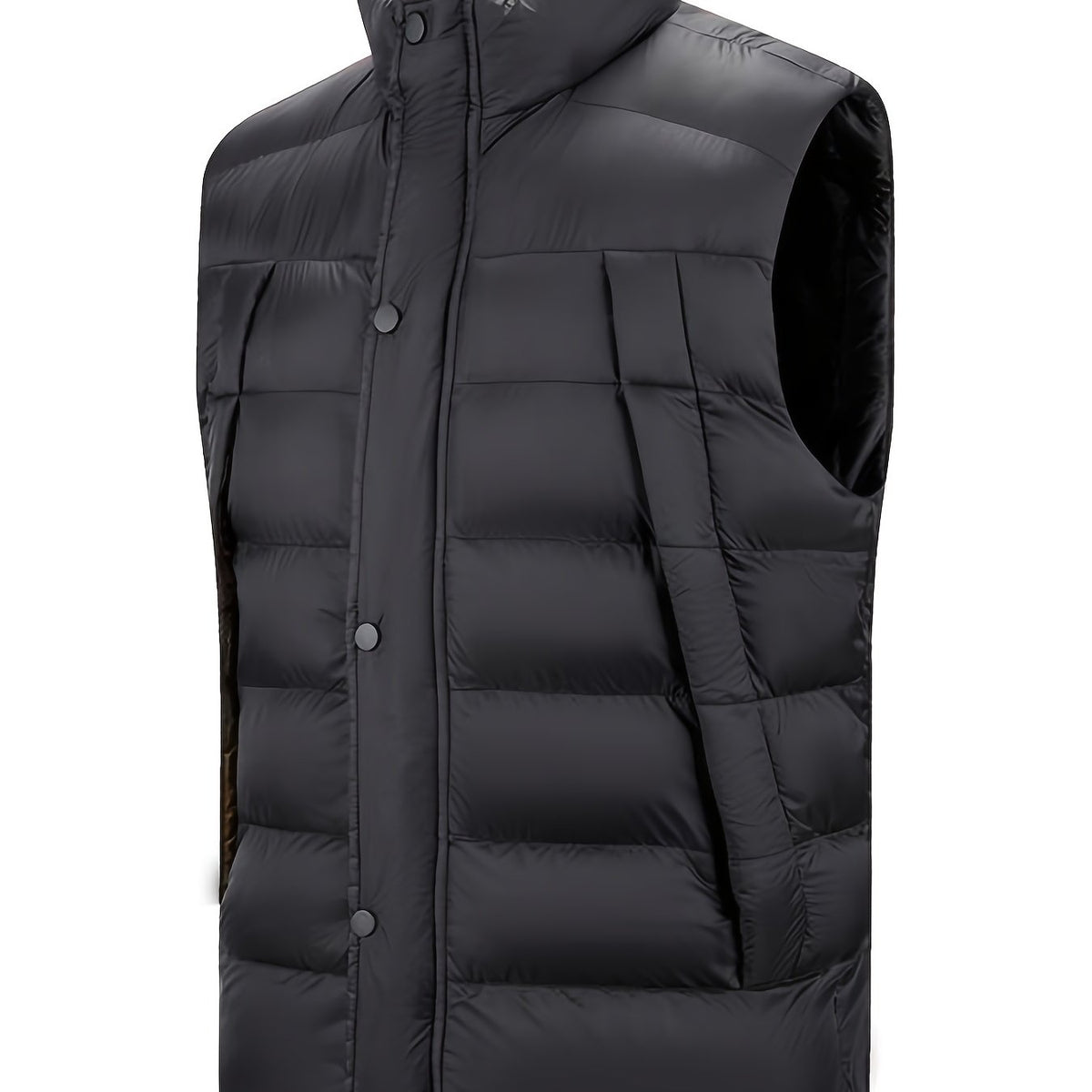 Men's Casual Winter Vest with Big Pockets