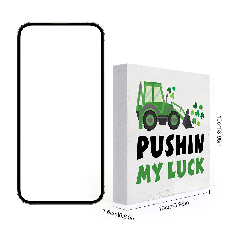 Lucky Charm St Patrick's PVC Sign for Home Bar Cafe Party Decor