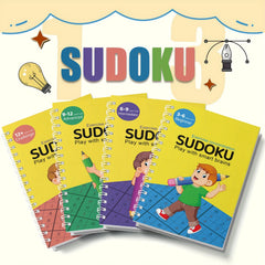 1pc Intermediate Sudoku Puzzle Booklet for Ages 6-9 Colorful Grids