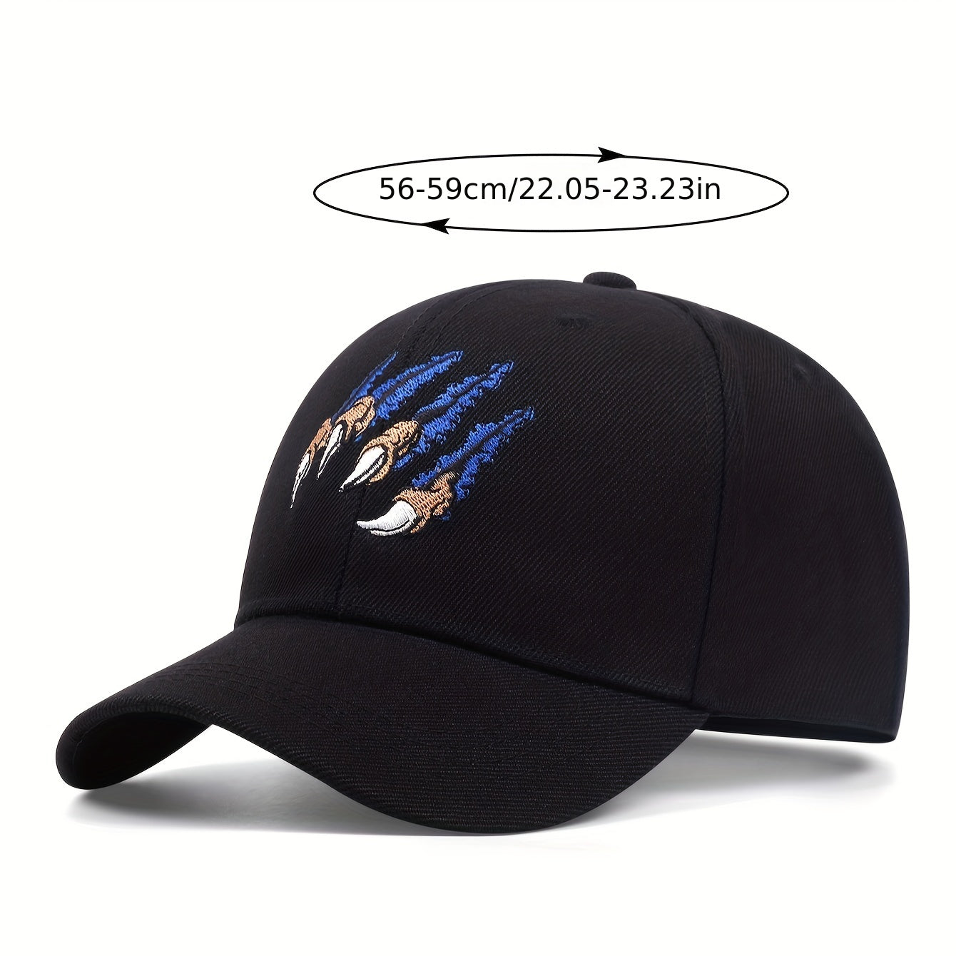 Anime Paw Embroidered Baseball Cap Hip Hop Unisex Sun Hat Adjustable
