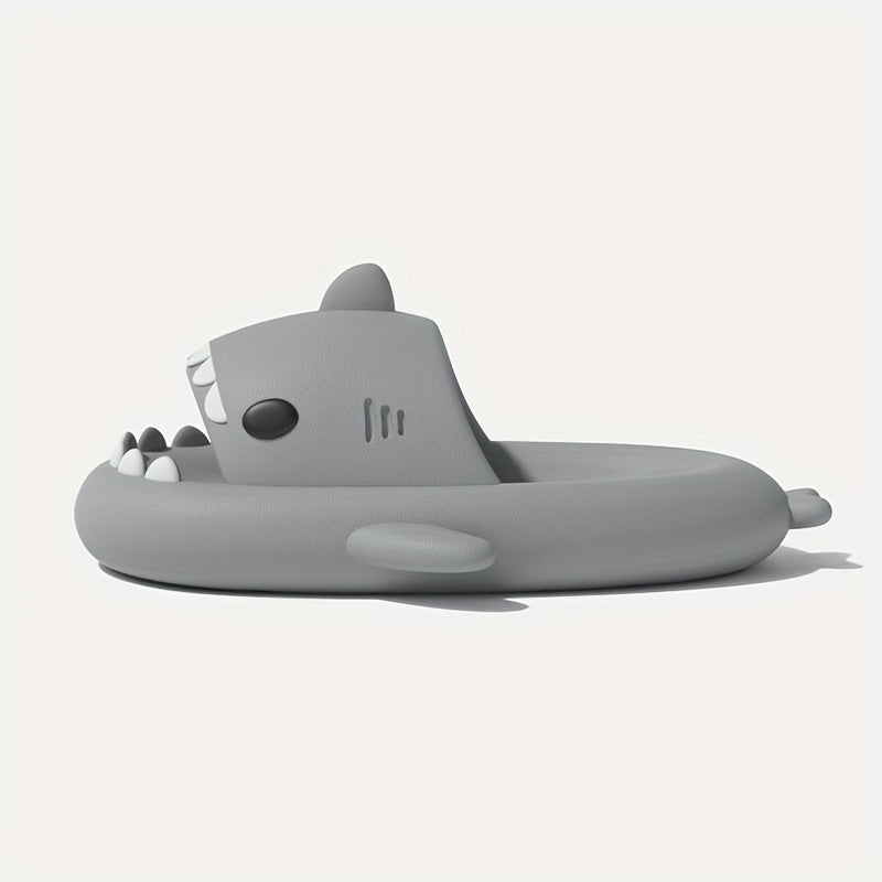 Men's Cartoon Shark Non Slip Platform Slides Soft Sole Cloud Slides