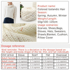 Warm High 30 Wool 70 Acrylic Colored Dots Icelandic Wool