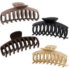 Matte Hair Claw Clip Non Slip Ponytail Jaw Barrette Strong Hold