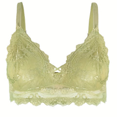  Floral Lace Criss Cross Soft Bralette
