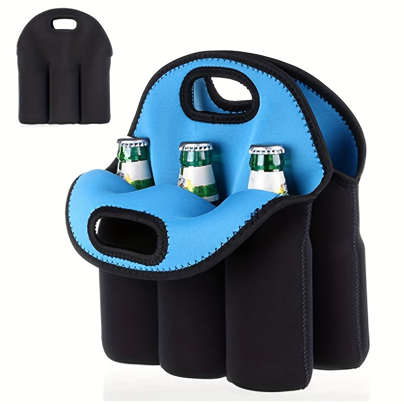 6 Pack Insulated Neoprene Bottle Cooler Bag with Handle