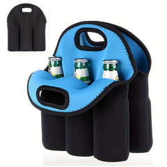 6 Pack Insulated Neoprene Bottle Cooler Bag with Handle