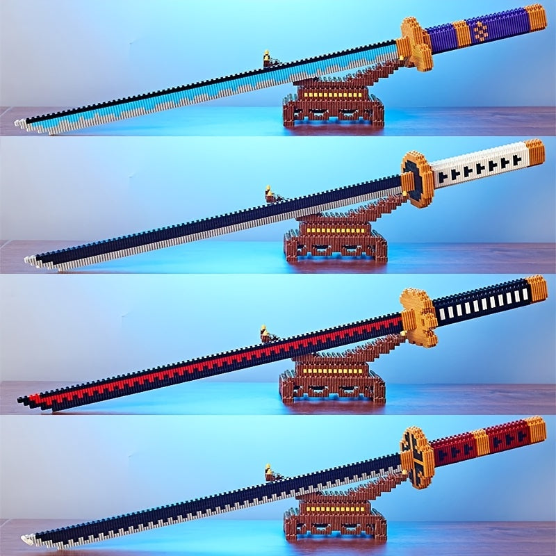 Anime Building Blocks Weapon Scabbard Set for Boys