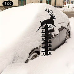 Creative Elk Metal Snow Gauge Large Iron Snow Measuring Ruler