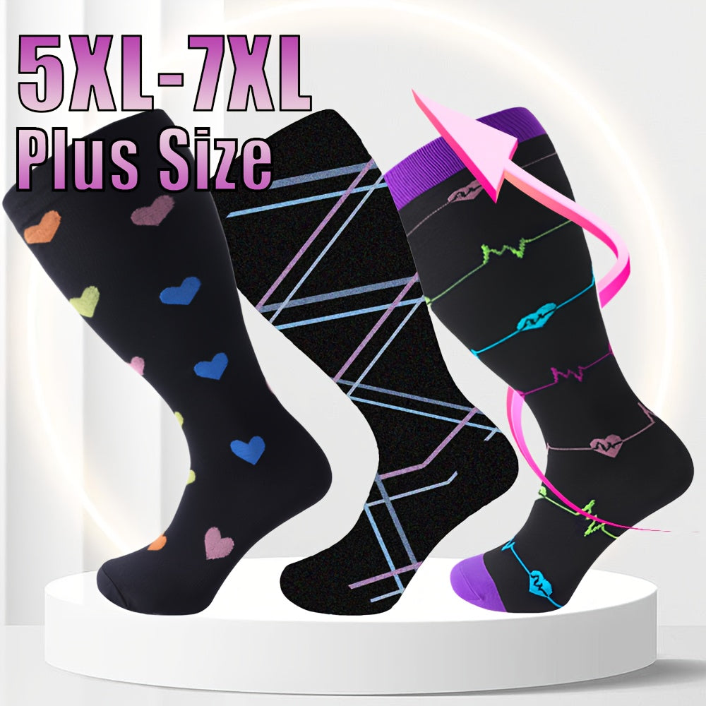  Copper Compression Socks 15-20 mmHg Extra Wide Calf