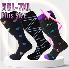  Copper Compression Socks 15-20 mmHg Extra Wide Calf