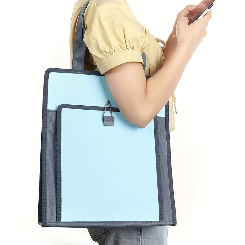 Large Capacity Waterproof Document Bag with Shoulder Strap