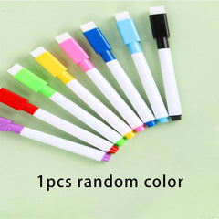 8pcs Erasable Whiteboard Markers - Colorful Wipe-Clean Washable Pens