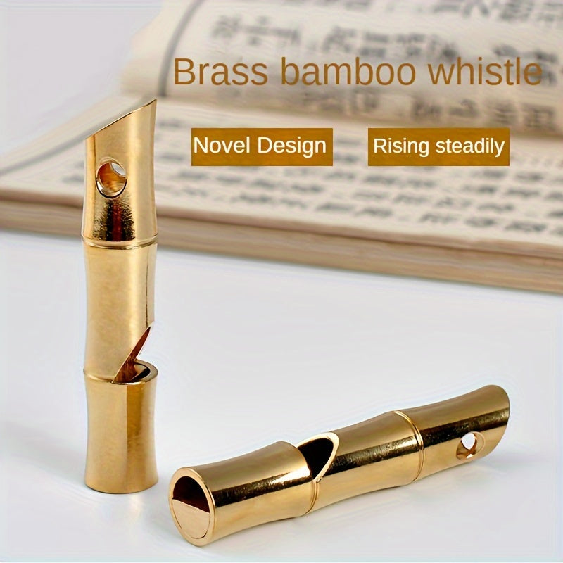 Vintage Bamboo Joint Coach Whistle