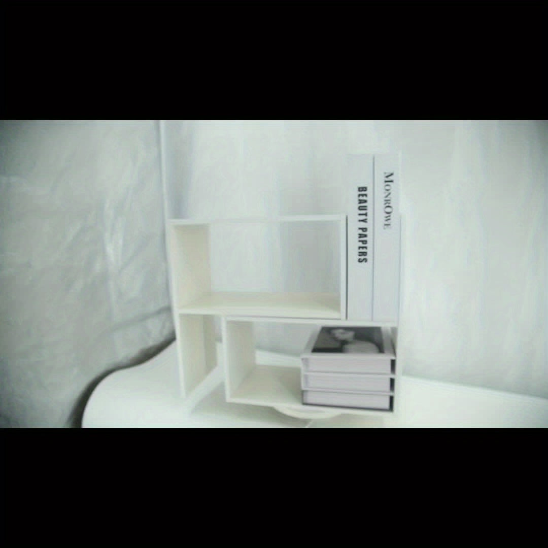 Desktop Book Document Storage Box Rack Office Desk Storage