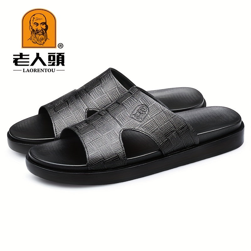 Men's Casual Slip On Slide Sandals Outdoor Walking Shoes