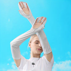 1pair Minimalist Sunscreen Arm Sleeves for Outdoor