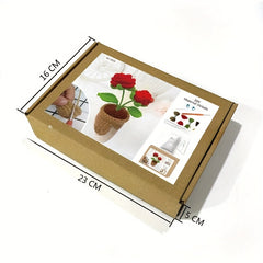 Beginner Crochet Kit: Roses Crochet Starter Set for Adults and Kids