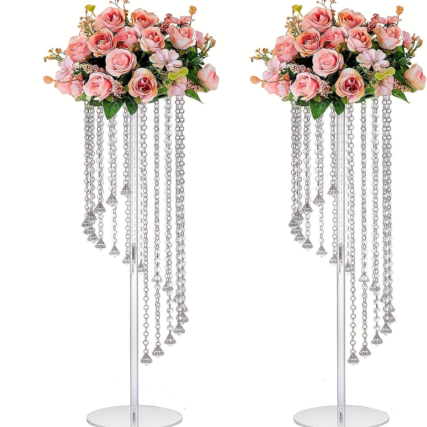 Clear Acrylic Flower Arrangement Table Centerpiece for Events