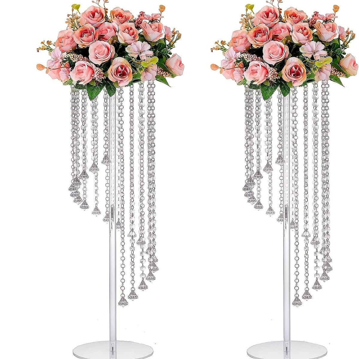Clear Acrylic Flower Arrangement Table Centerpiece for Events
