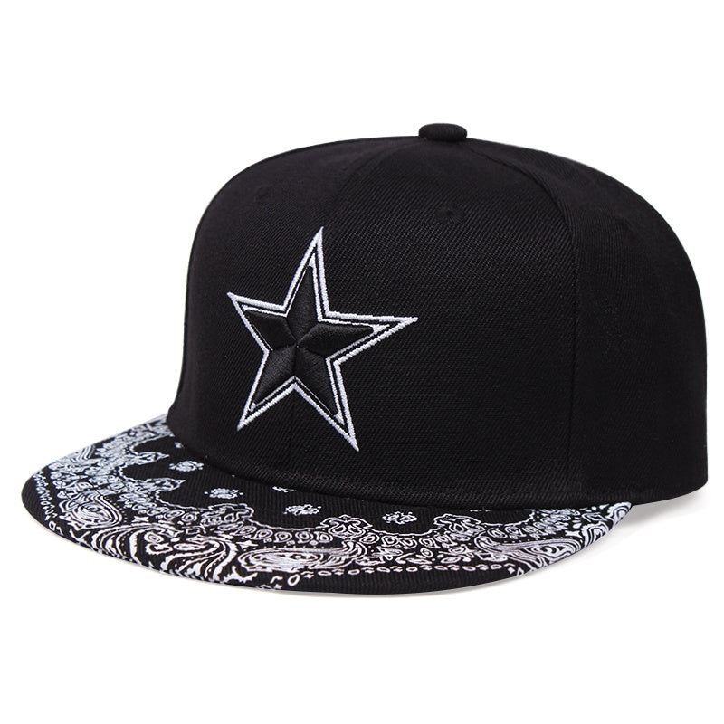 Five pointed Star Baseball Cap Hip Hop Outdoor Sun Hat