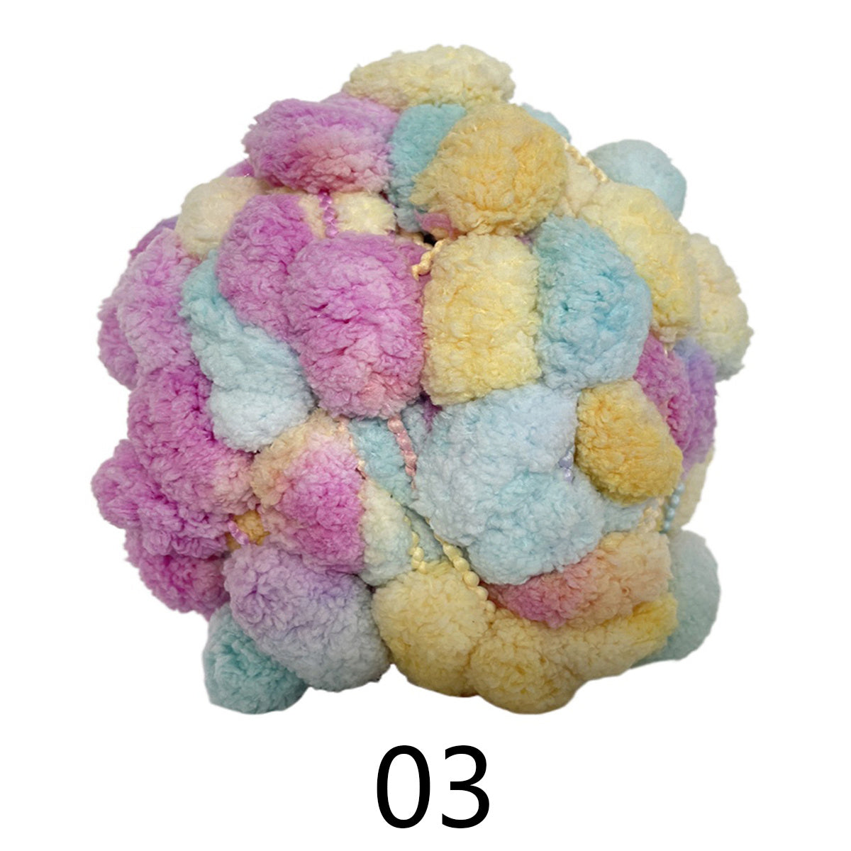 125g Chunky Melange Yarn Big Acrylic Yarn 24m DIY Seatpad Rag Blanket Yarn