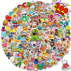 300pcs Water Bottle Stickers Vinyl Sticker Packs For Water Bottle Laptop Scrapbo