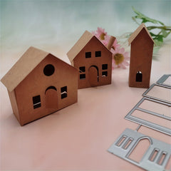 Christmas Metal Cutting Dies 3D House Embossing Template