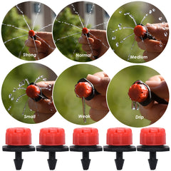 Adjustable Drip Irrigation System for Gardens - Micro Drippers for Gre